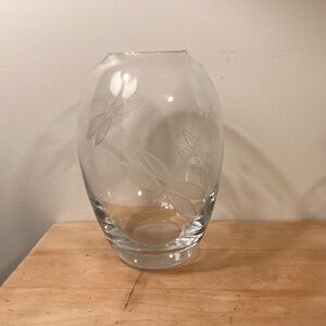 Dragonfly etched glass vase Metropolitan Museum of Art